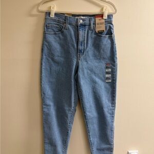 Levi's Women's Sky Blue High Rise Mom Jeans